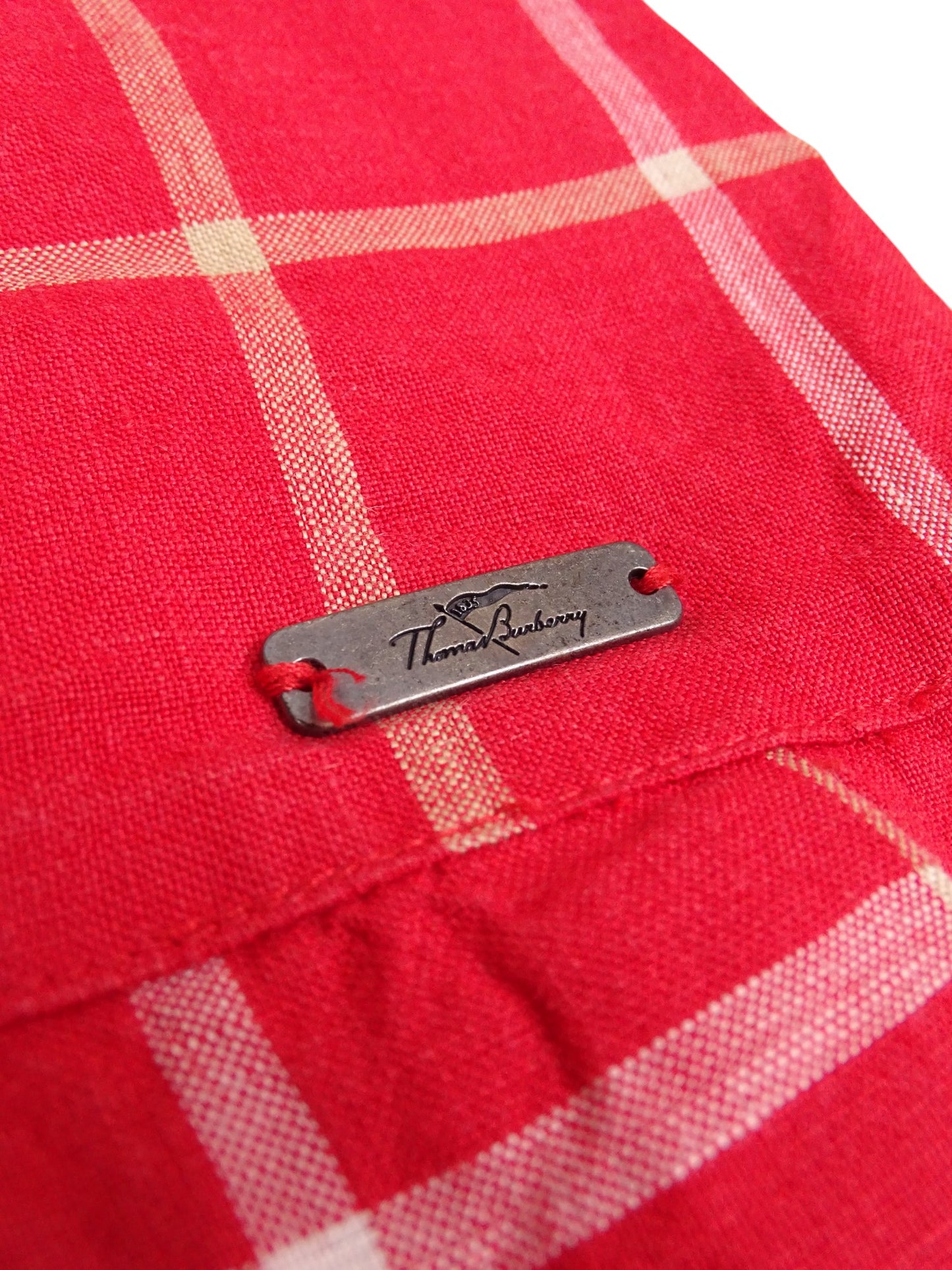 Mini Jupe Burberry Rouge À Carreaux M Femme