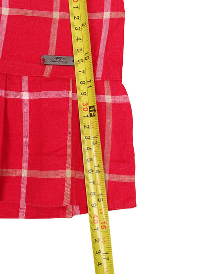 Mini Jupe Burberry Rouge À Carreaux M Femme