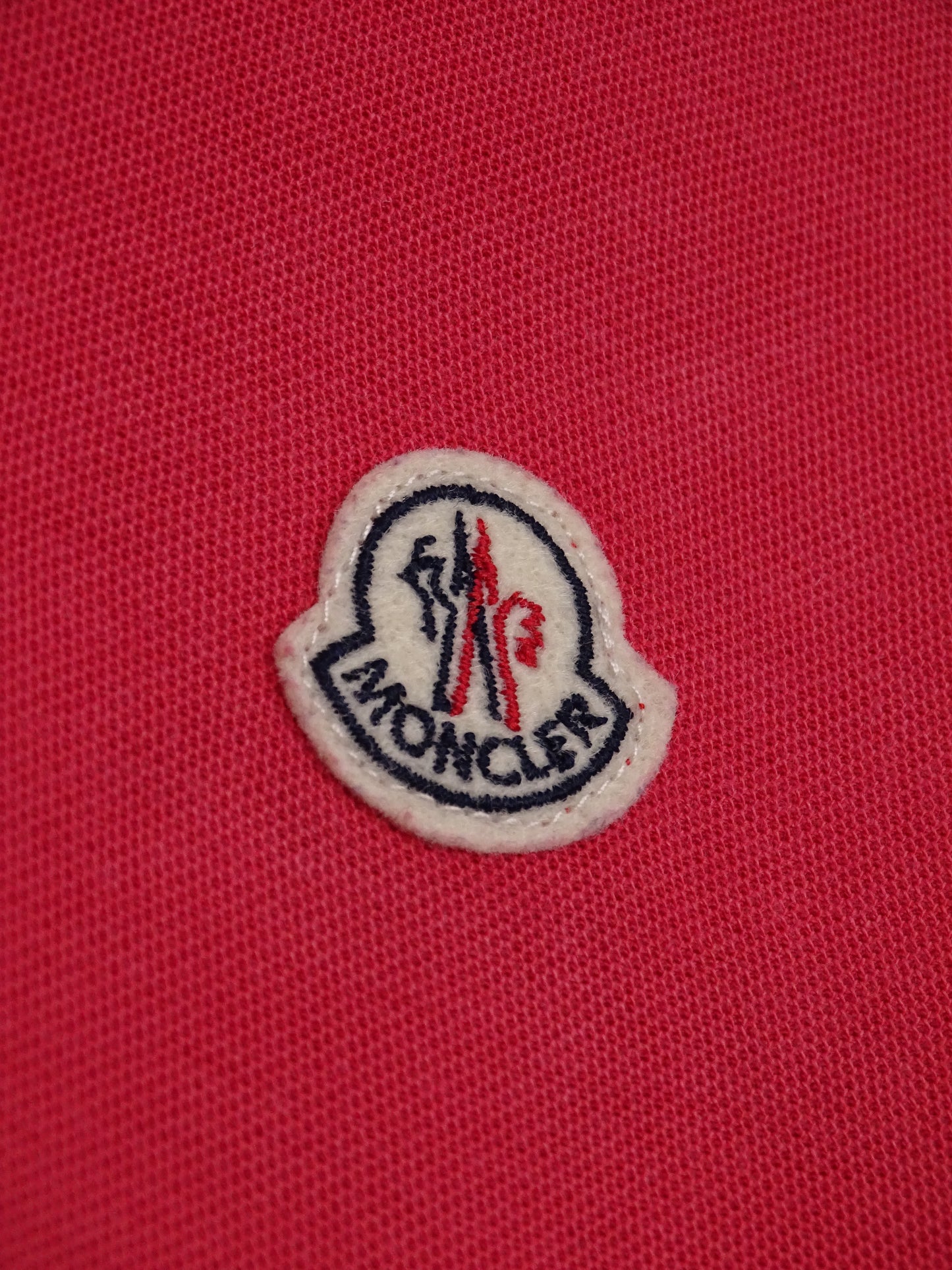 Polo Moncler Rose Saumon M Femme