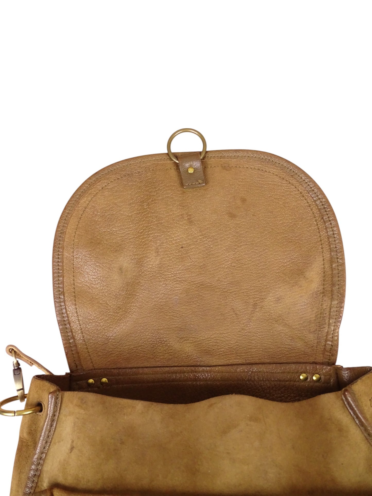 Sac Jérôme Dreyfuss Felix Daim Cuir Marron