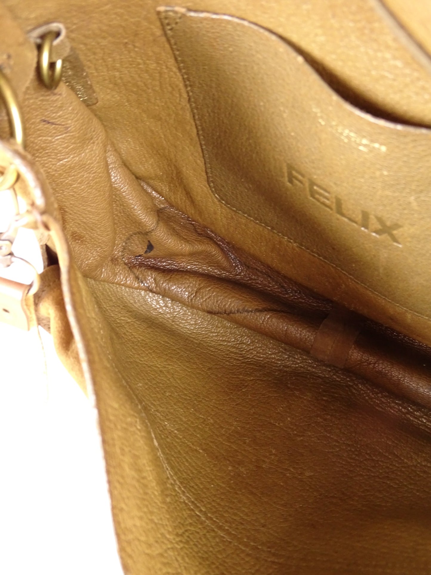 Sac Jérôme Dreyfuss Felix Daim Cuir Marron