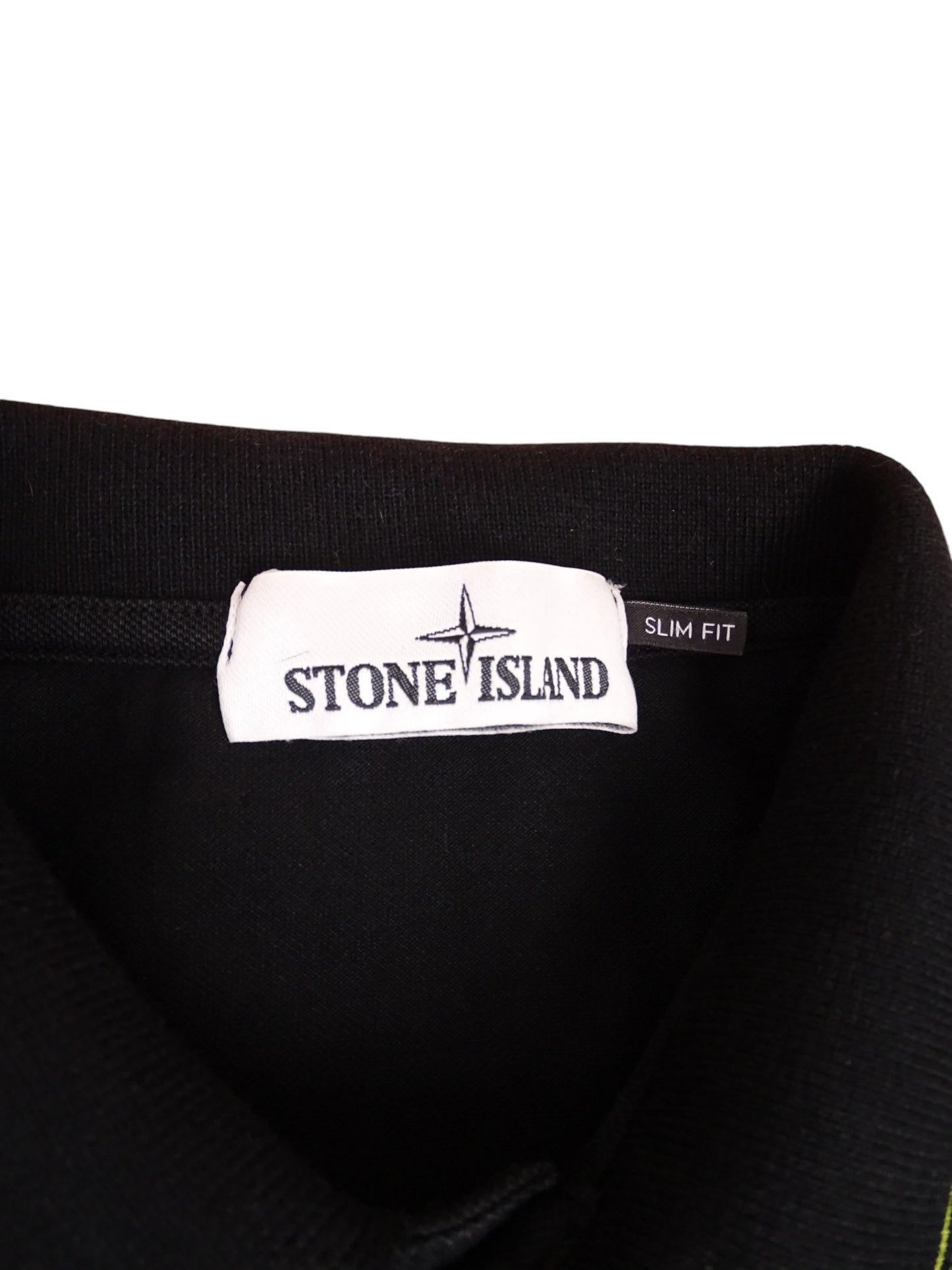 Polo Stone Island Noir Coton M Homme