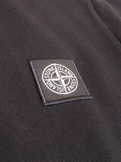 Polo Stone Island Noir Coton M Homme