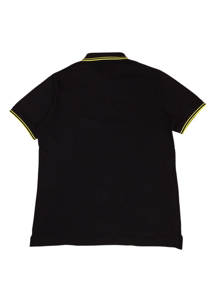 Polo Stone Island Noir Coton M Homme