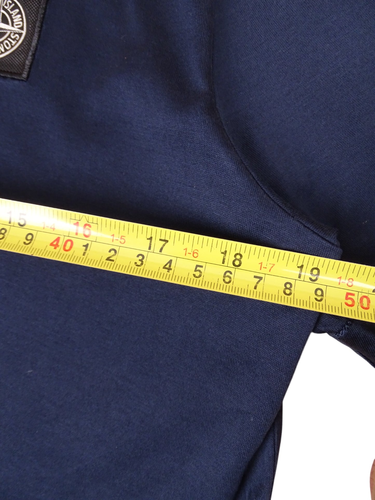 Polo Stone Island Bleu Marine Coton M Homme