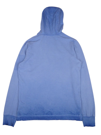 Sweat À Capuche CP Company Vintage Bleu Recoloré L Homme