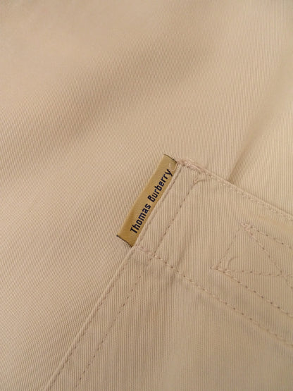 Jupe Coton Beige Burberry Avec Poche L Femme