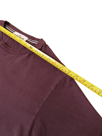 T-shirt Stone Island Violet Imprimé Dos M Homme
