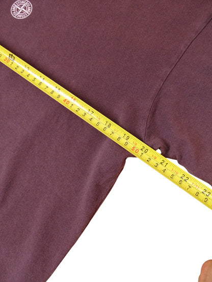 T-shirt Stone Island Violet Imprimé Dos M Homme
