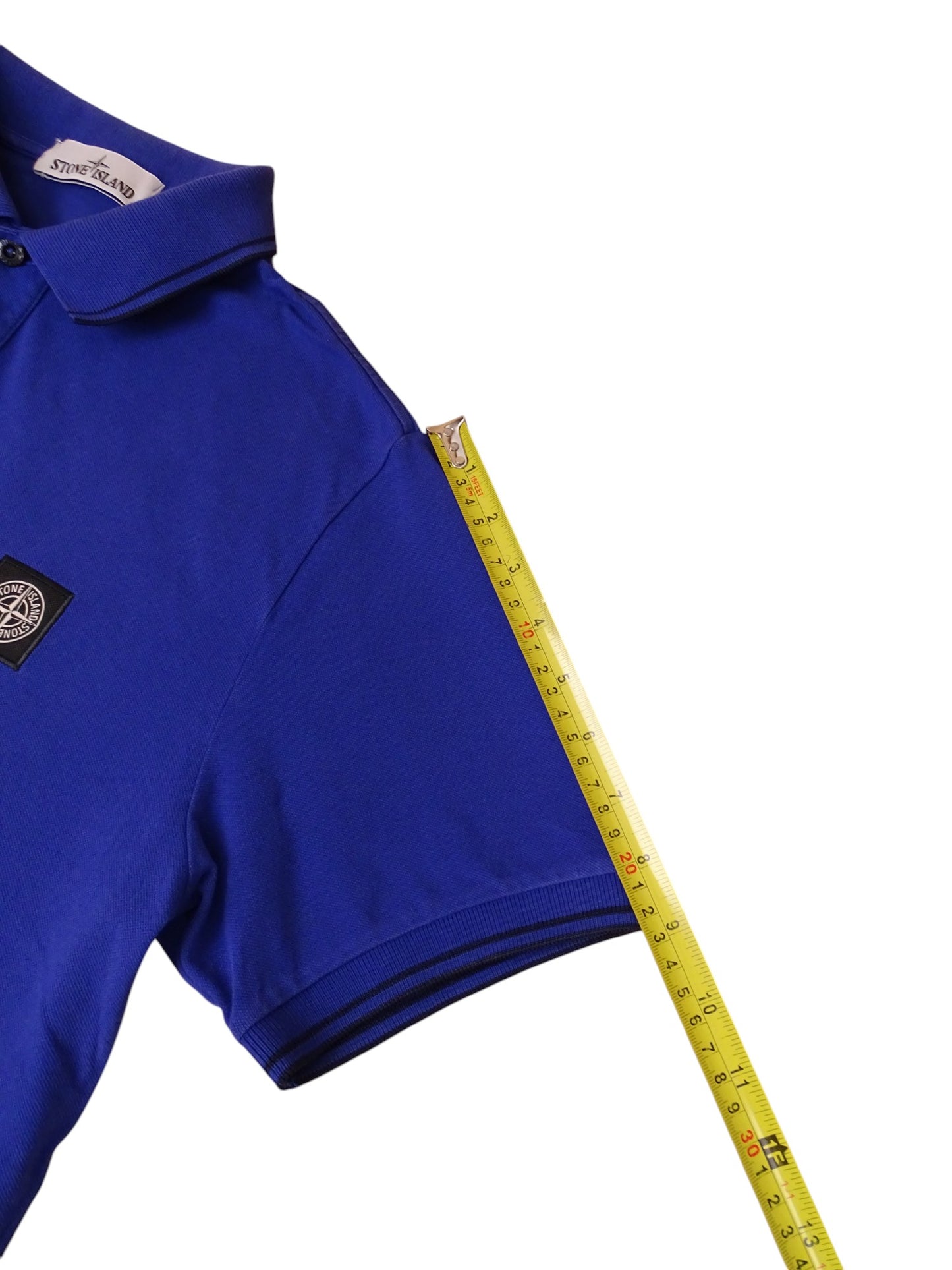 Polo Bleu Stone Island L Homme