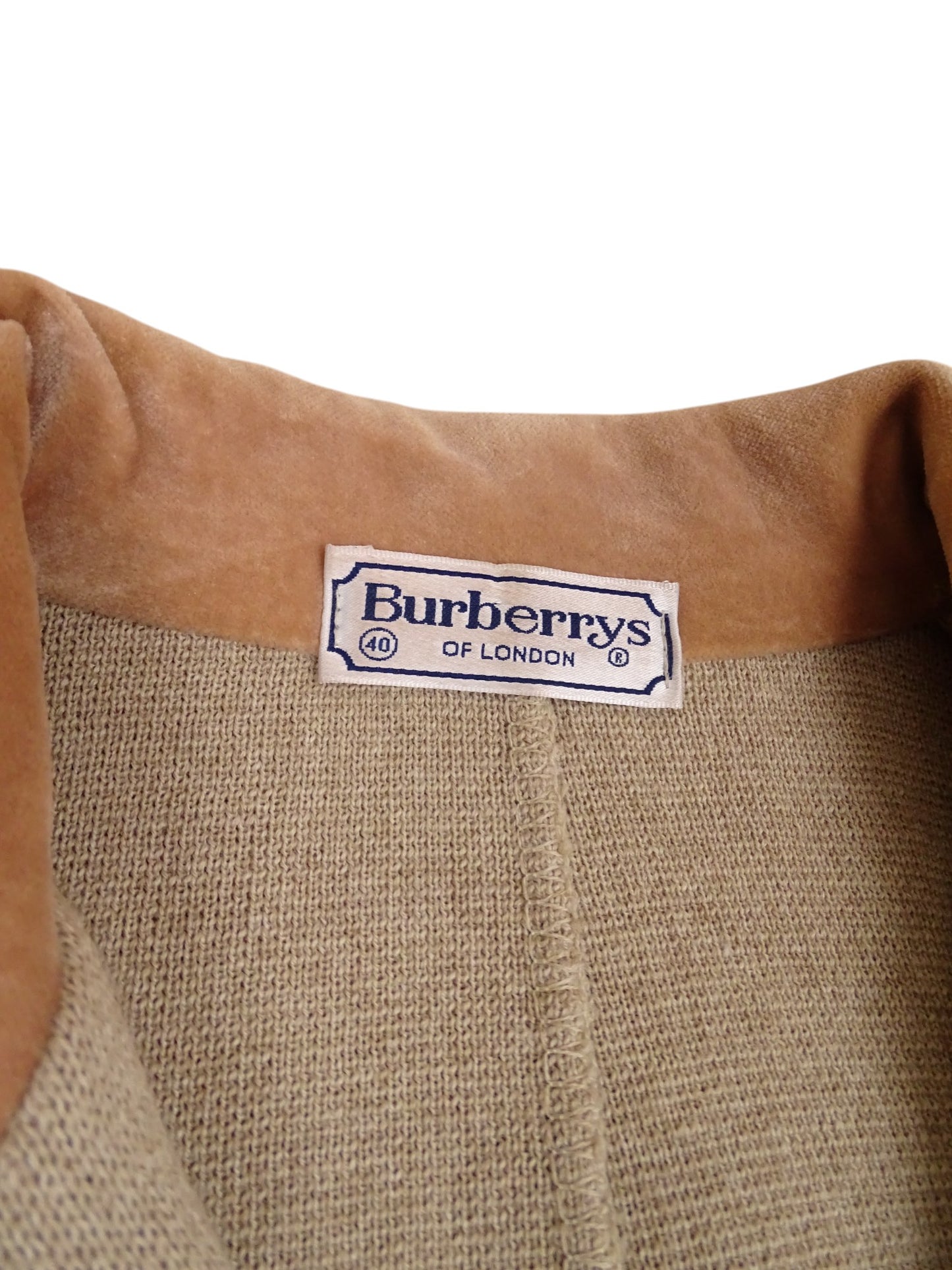 Veste Blazer Burberry Beige L Femme Laine