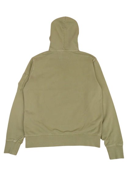 Sweat À Capuche CP Company Kaki M Homme