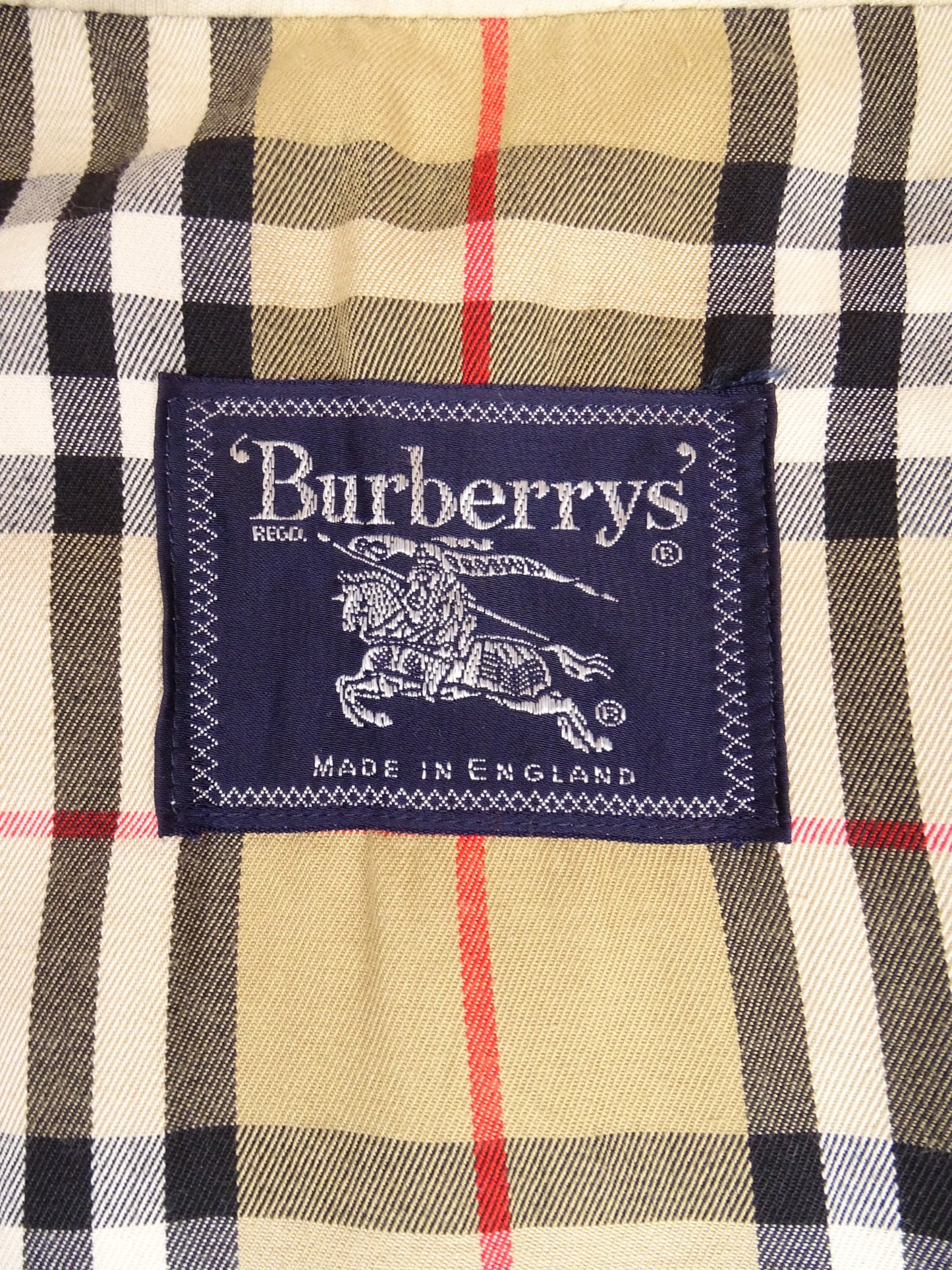 Burberry Trench Beige Vintage Années 90 L/XL Homme