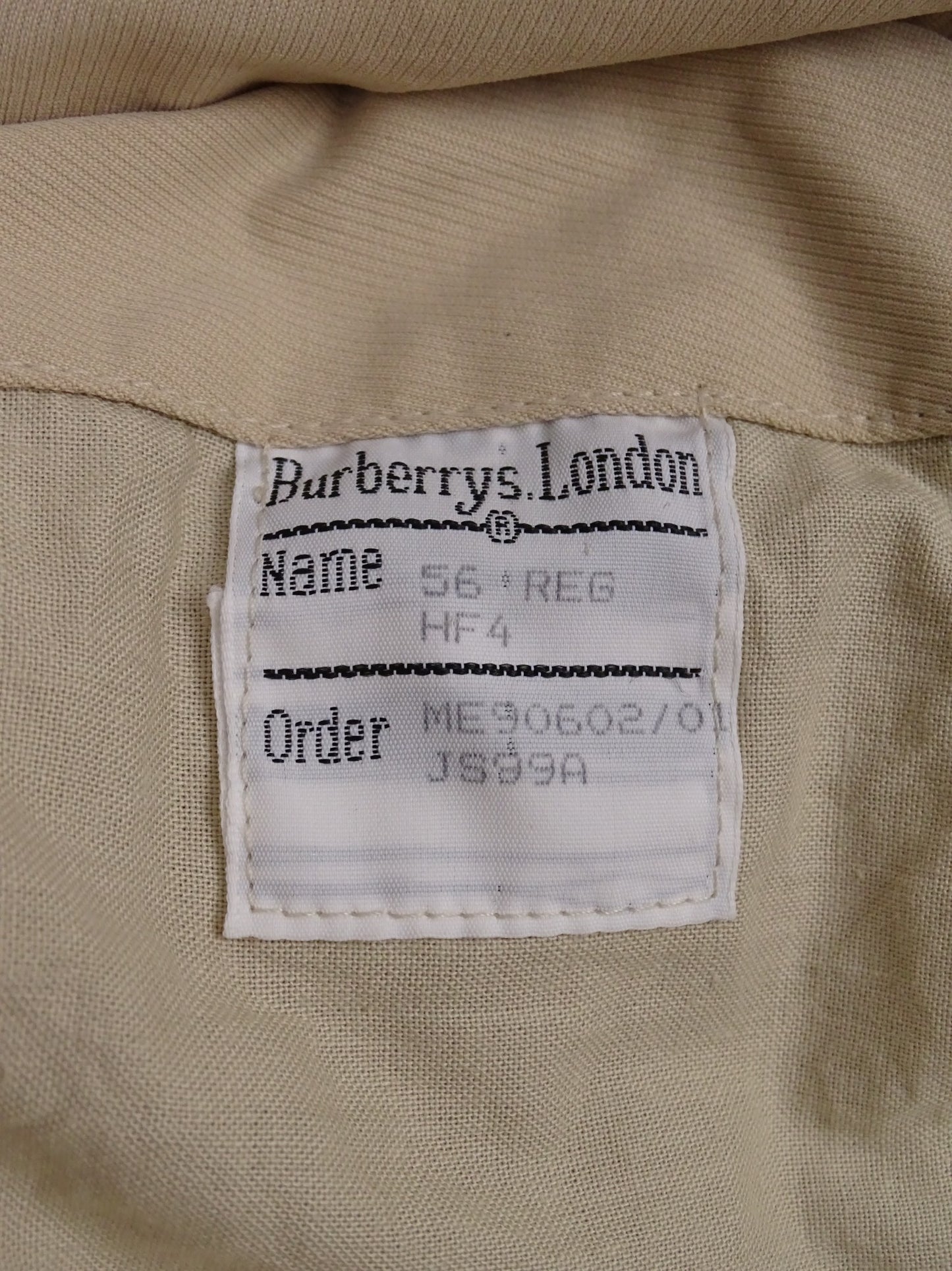 Burberry Trench Beige Vintage Années 90 L/XL Homme