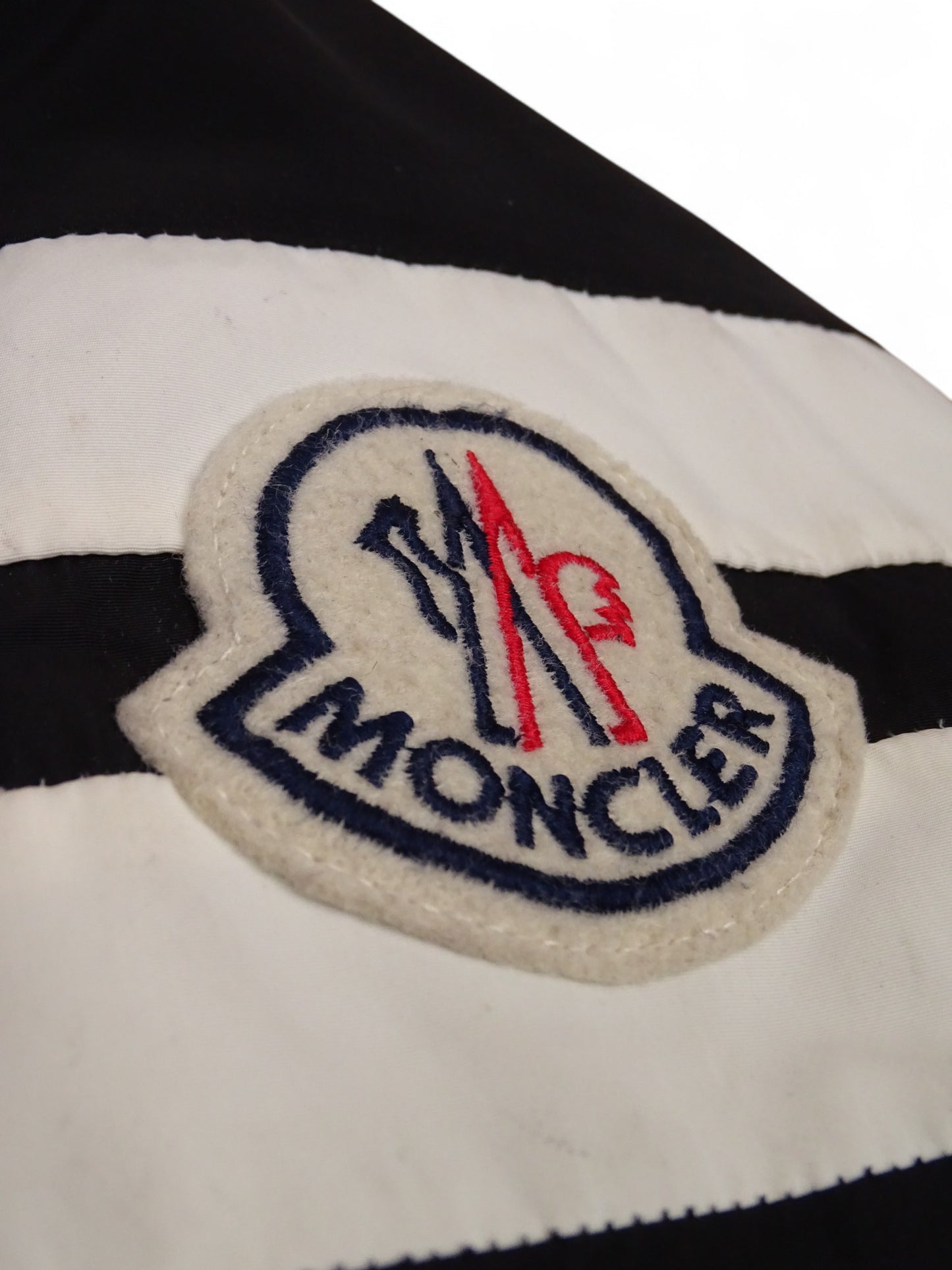 Manteau Moncler Noir Gros Logo M Homme