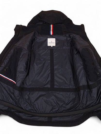 Manteau Moncler Noir Gros Logo M Homme