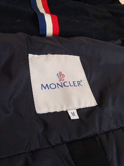 Manteau Moncler Noir Gros Logo M Homme