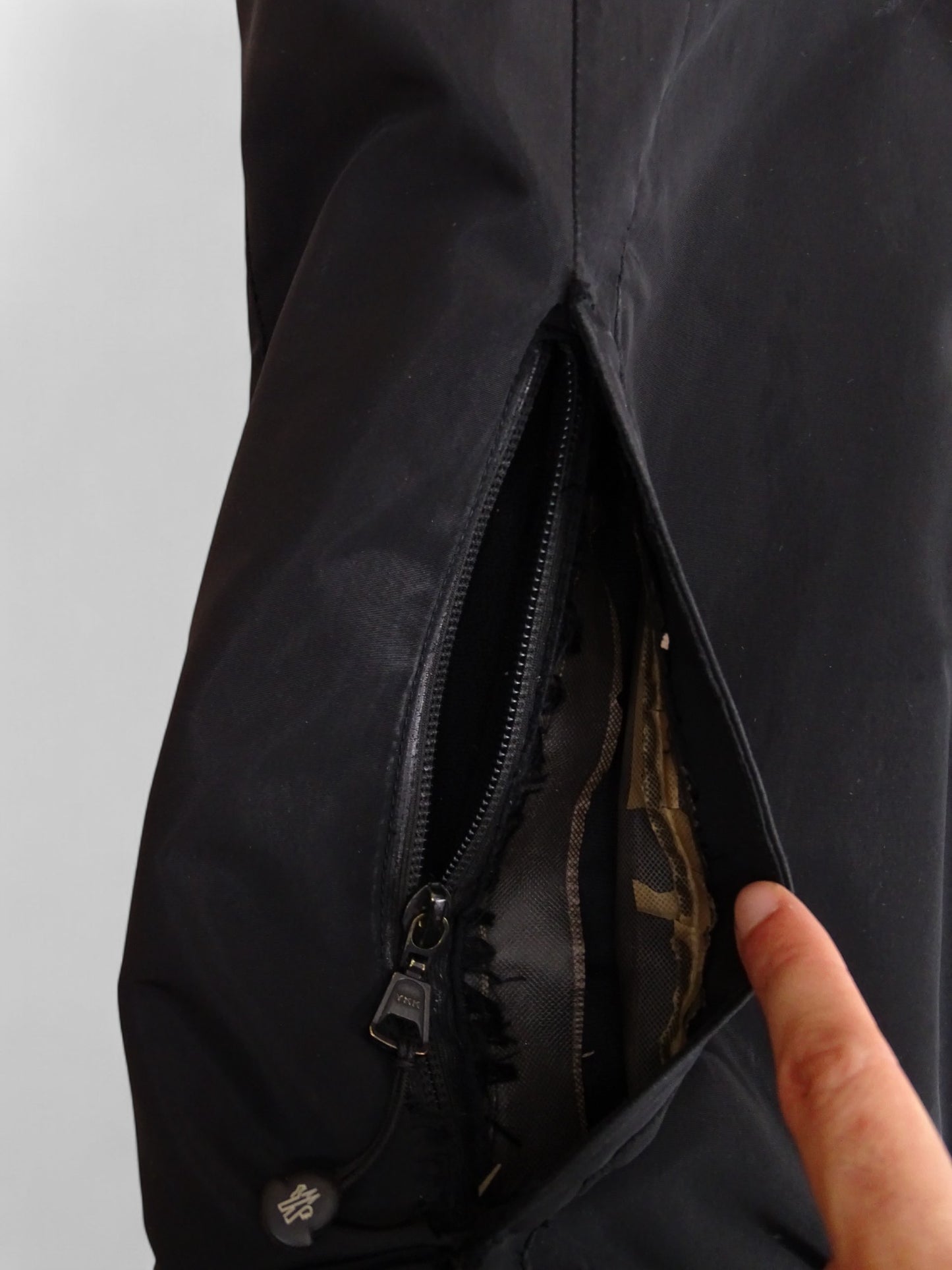 Manteau Moncler Noir Gros Logo M Homme