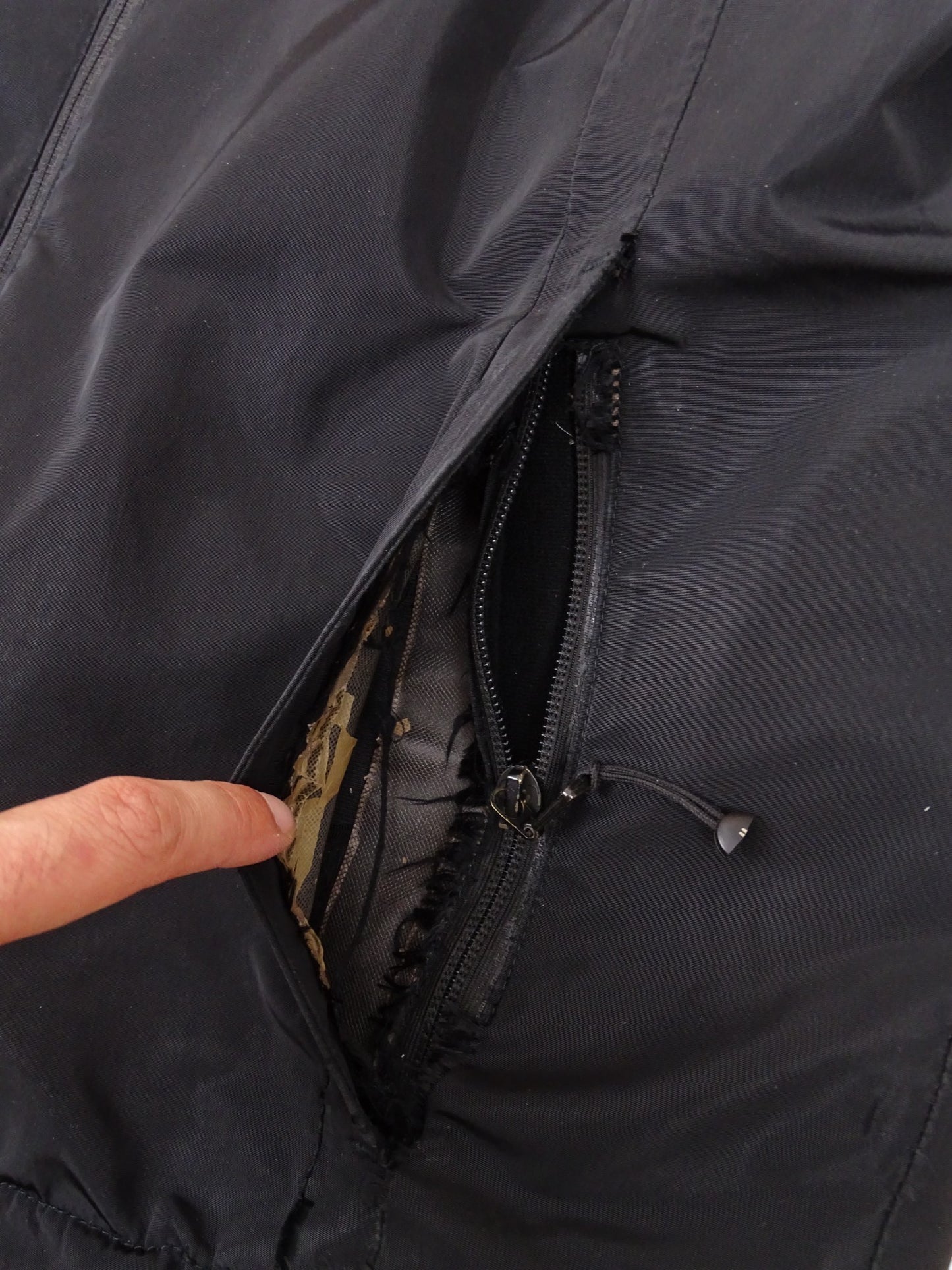 Manteau Moncler Noir Gros Logo M Homme