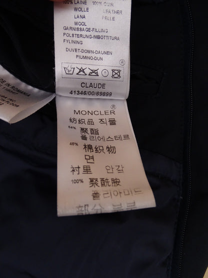 Manteau Moncler Claude Bleu Marine Matelassé XL Homme