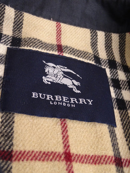 Trench Burberry Bleu Marine Tartan Intérieur L Homme