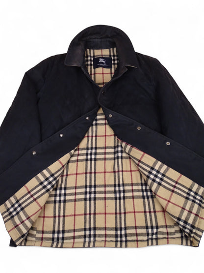 Trench Burberry Bleu Marine Tartan Intérieur L Homme