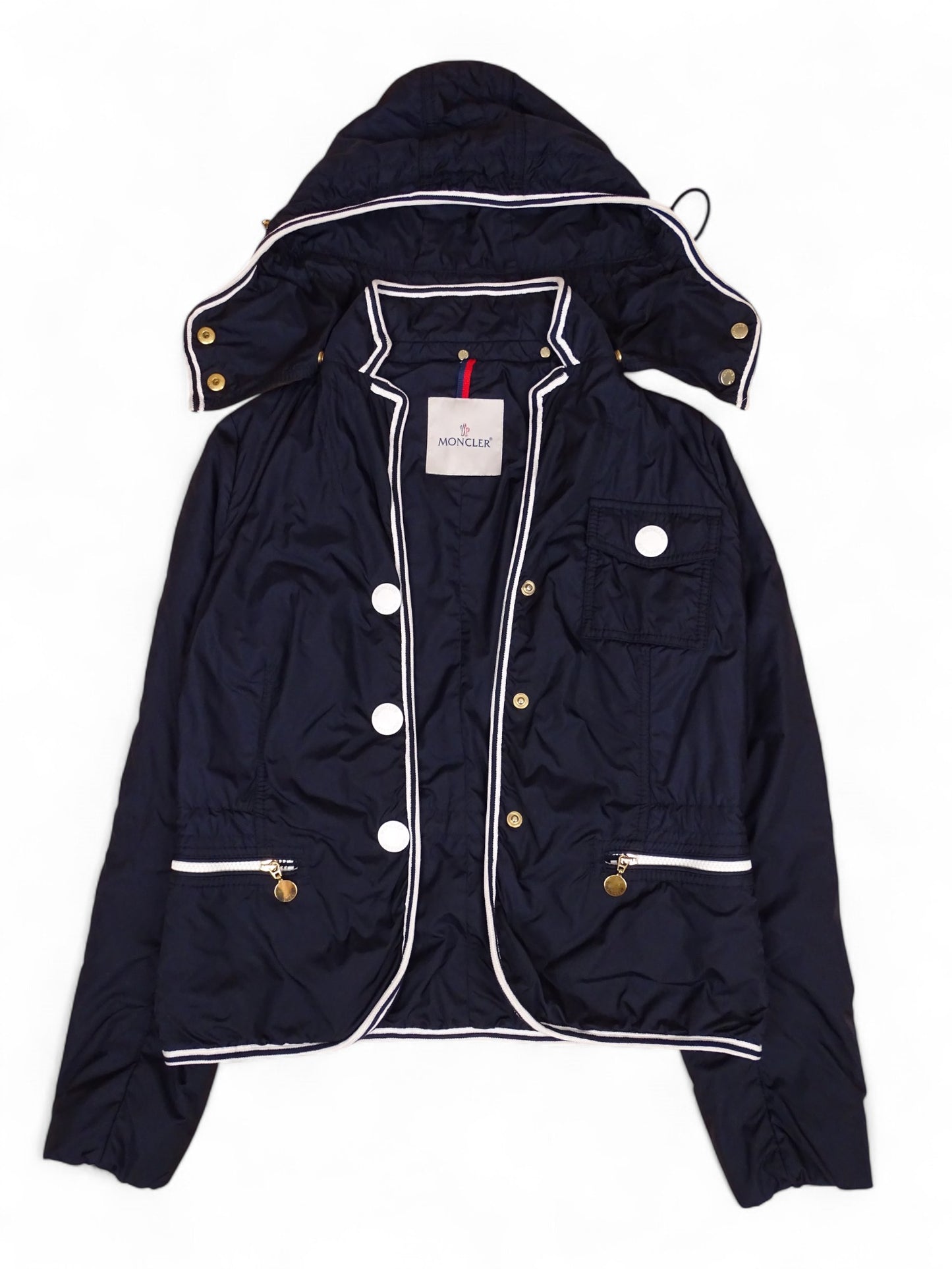 Veste Moncler Comme Neuf "Maryse" Bleu Marine M Femme