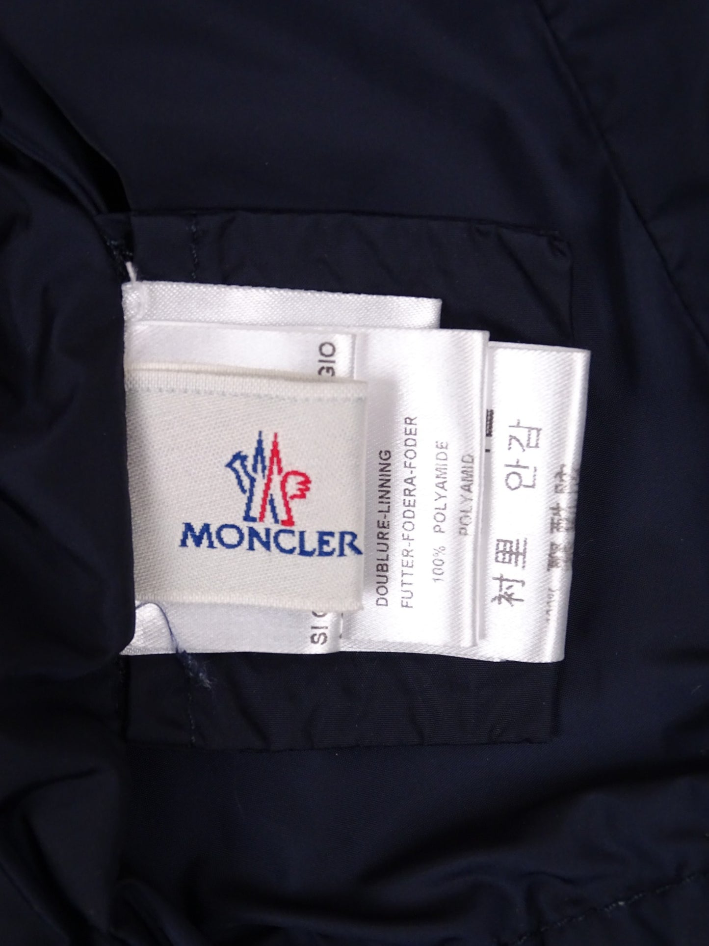 Veste Moncler Comme Neuf "Maryse" Bleu Marine M Femme