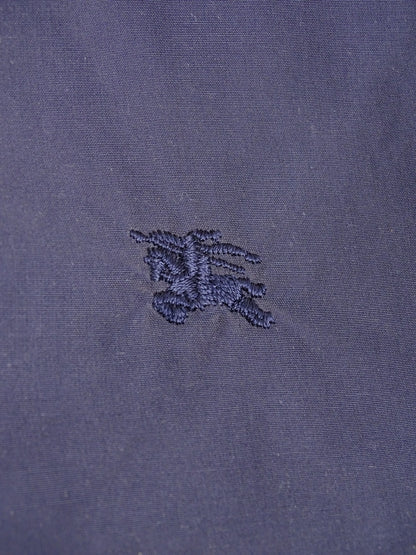 Burberry Manteau Long Bleu Marine/Beige XL Homme