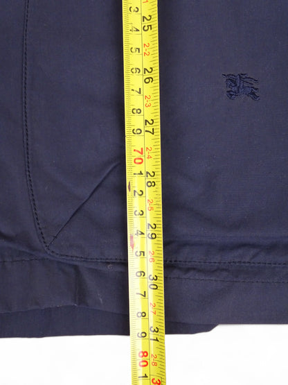 Burberry Manteau Long Bleu Marine/Beige XL Homme