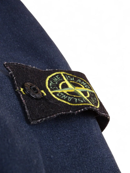 Pull À Capuche Stone Island Bleu Marine S Homme