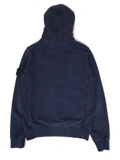 Pull À Capuche Stone Island Bleu Marine S Homme