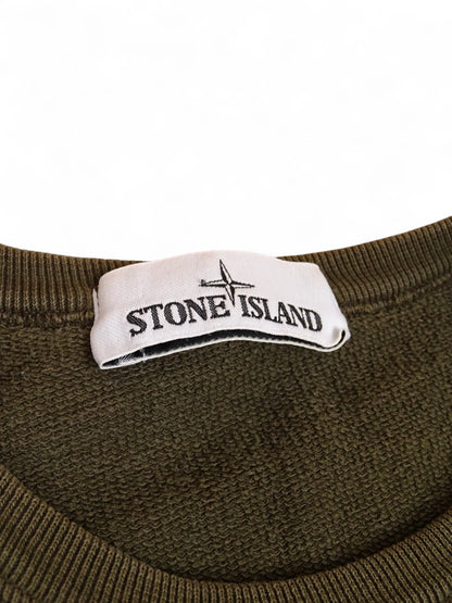 Pull Stone Island Kaki M Homme Coton