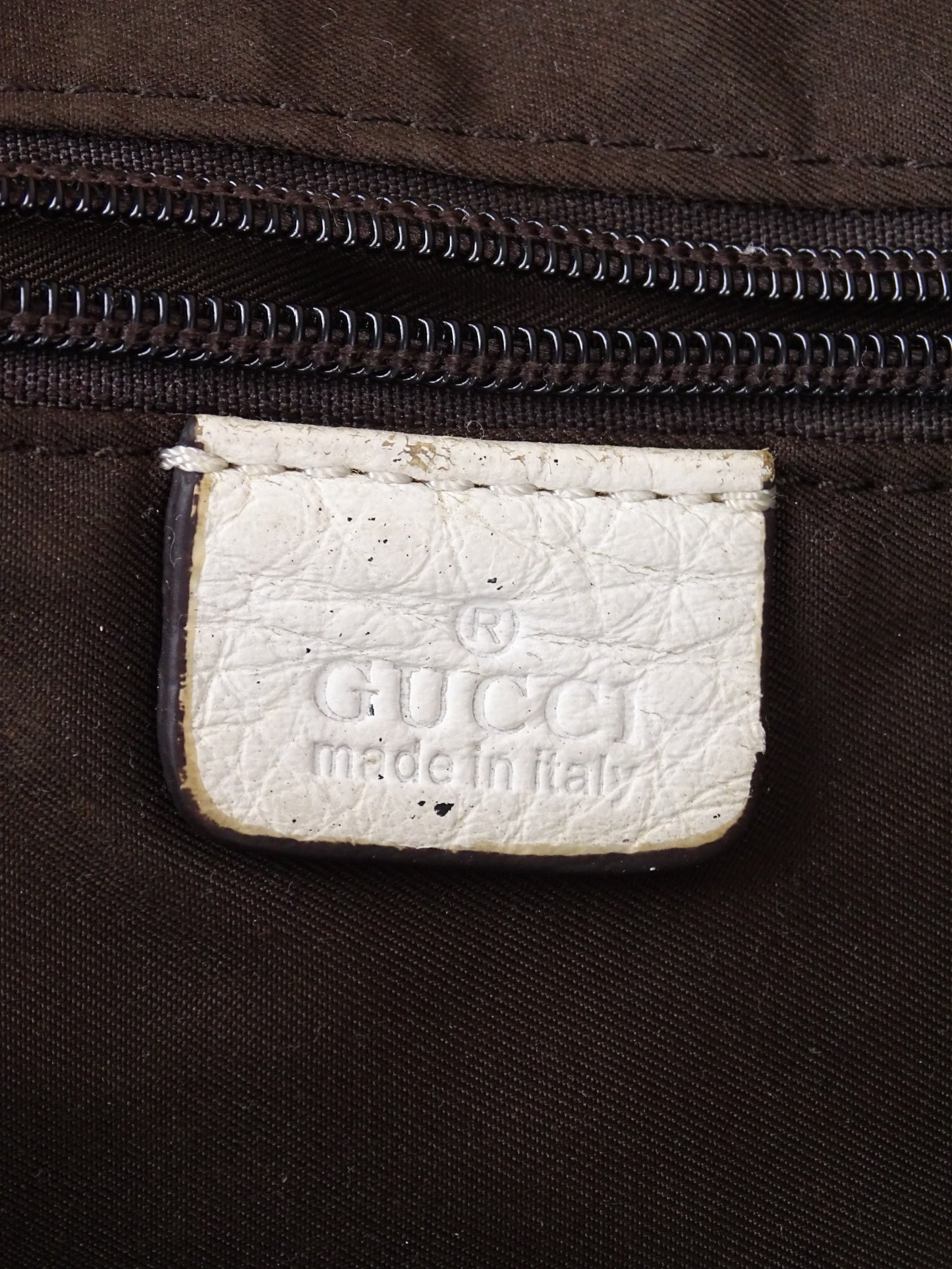 Gucci Secret Canvas Sac Medium Crocodile Toile Monogramme Web Blanc Beige