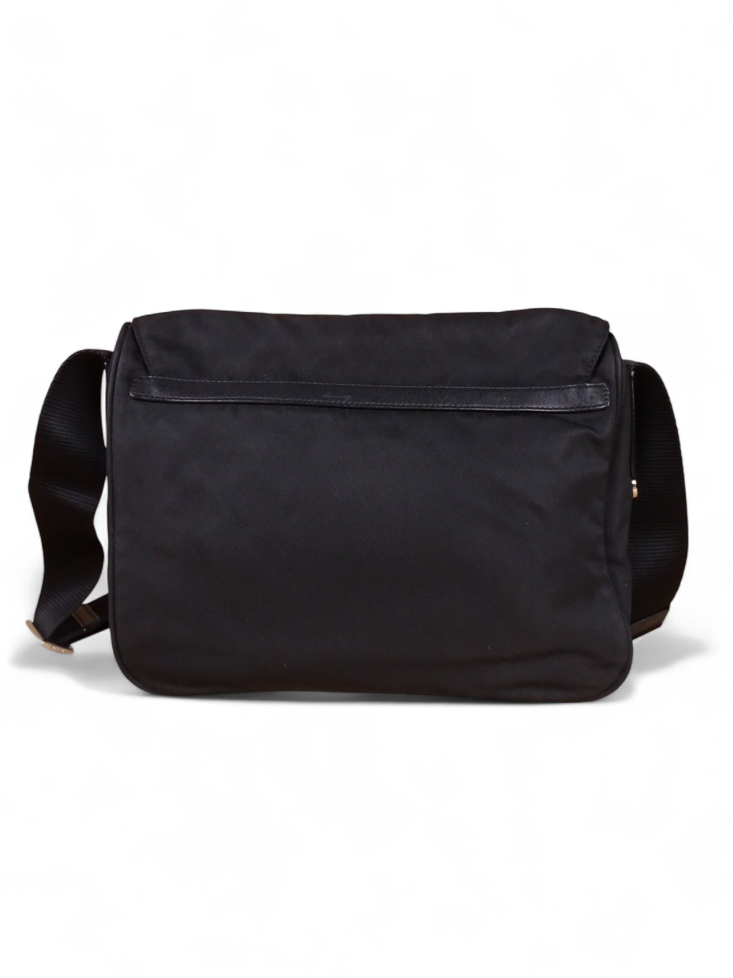 Prada Sacoche / Sac Nylon Noir Crossbody