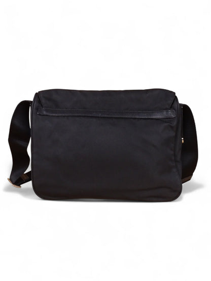Prada Sacoche / Sac Nylon Noir Crossbody