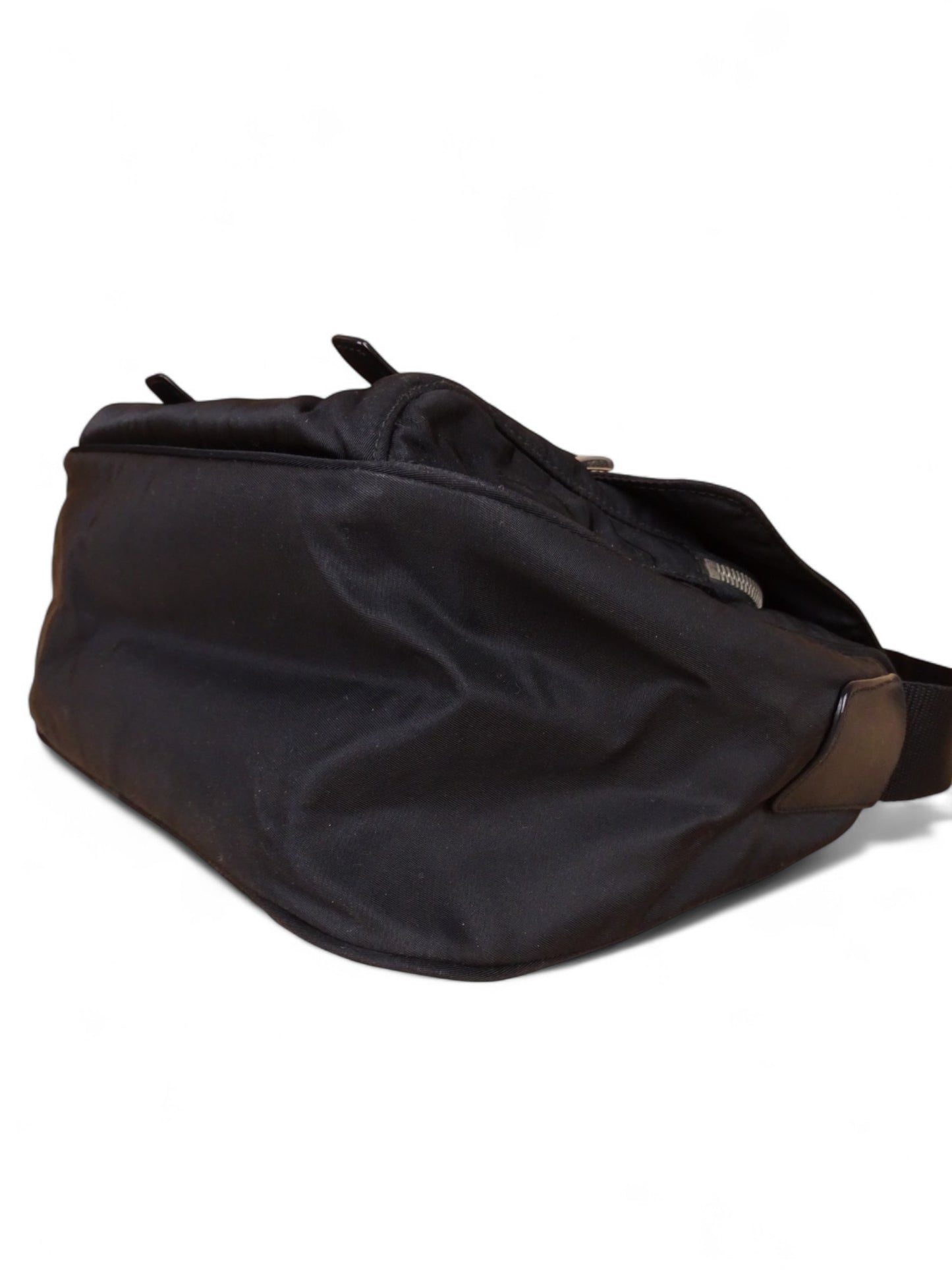 Prada Sacoche / Sac Nylon Noir Crossbody