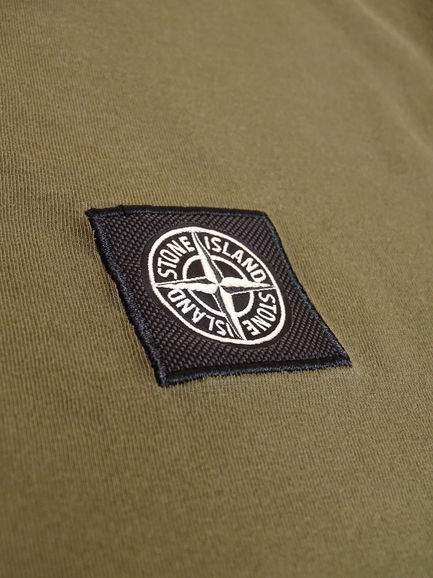 Stone Island T-shirt Kaki Logo M Homme