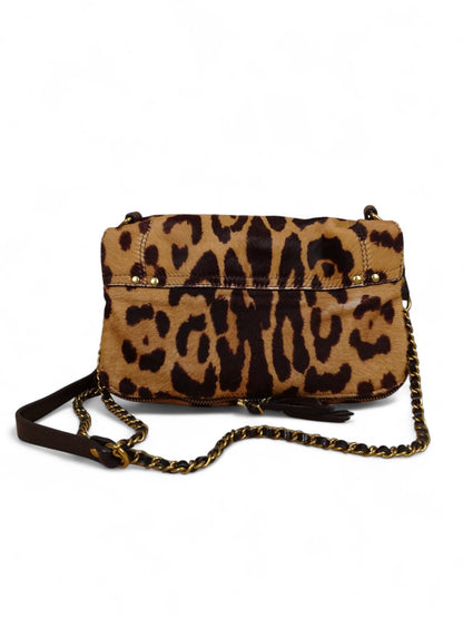 Jérôme Dreyfuss Sac Bobi S Léopard Cuir de Veau Façon Poulain Pony Hair