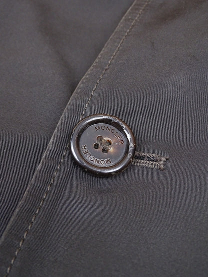 Moncler Manteau Trench Long Matelassé Noir XXL Homme