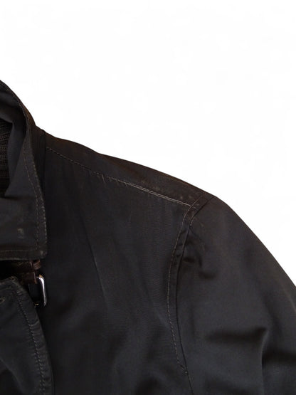 Moncler Manteau Trench Long Matelassé Noir XXL Homme