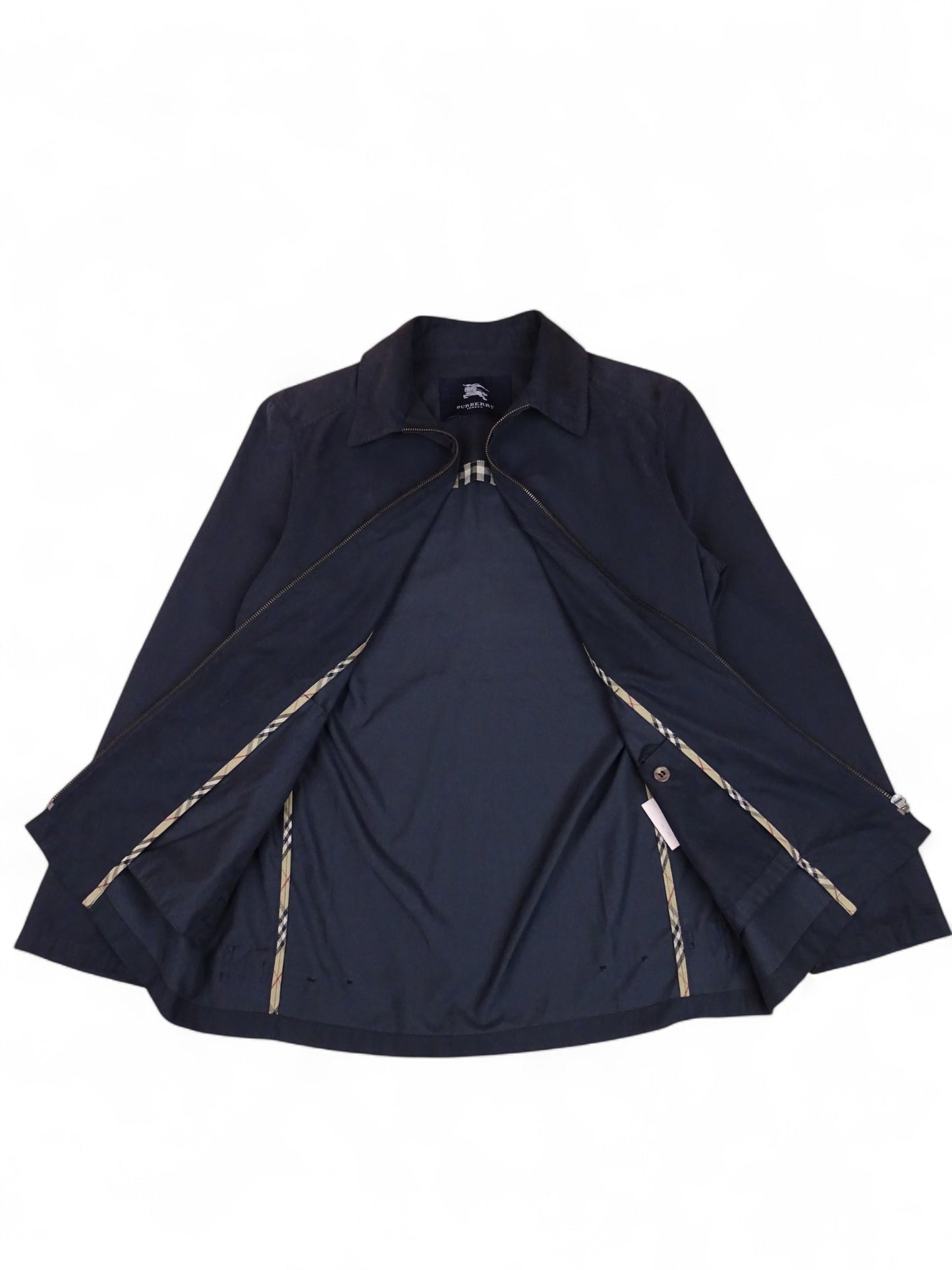 Burberry Veste Harrington Bleu Marine L Homme