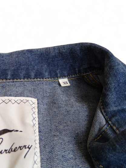 Burberry Veste Jean Femme Bleu Marine Denim XS Femme