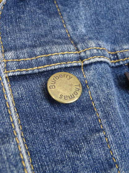 Burberry Veste Jean Femme Bleu Marine Denim XS Femme