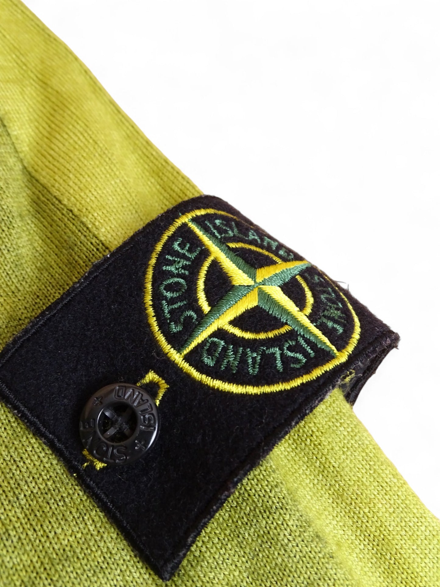 Stone Island Pull 100%Laine Vert S Homme