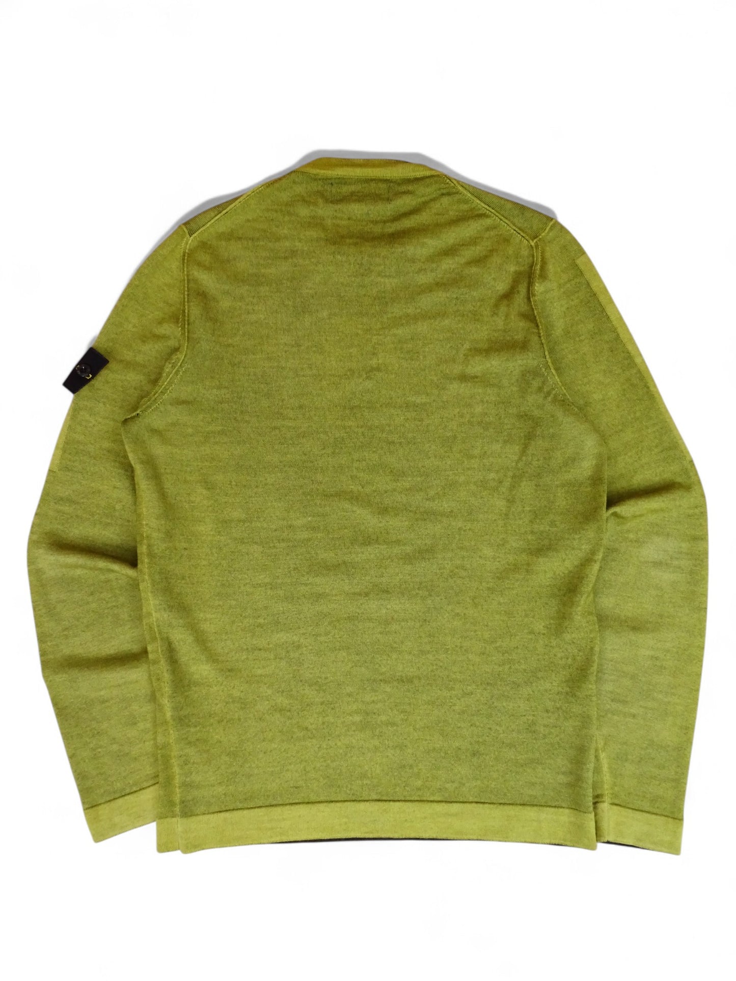 Stone Island Pull 100%Laine Vert S Homme
