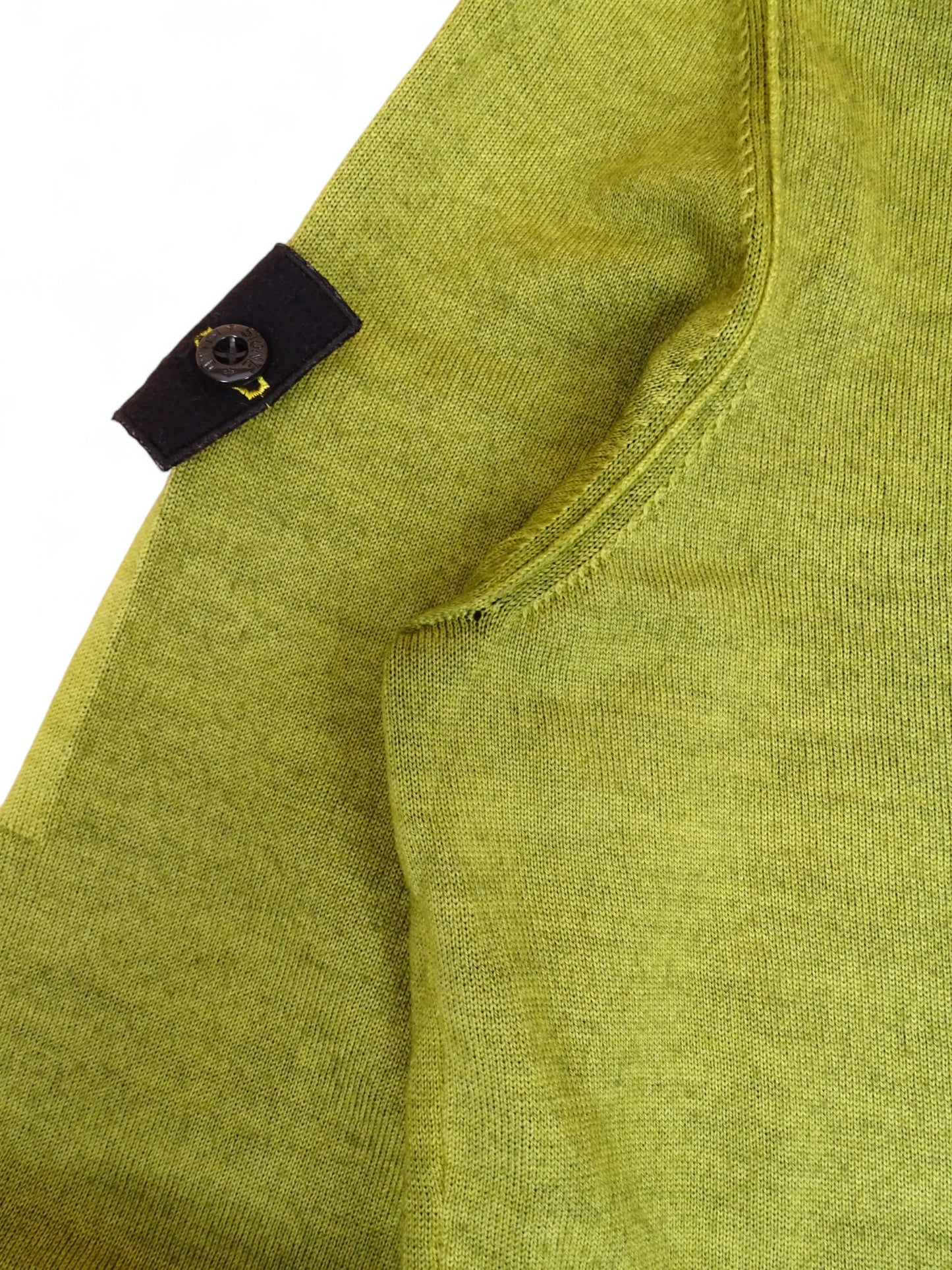 Stone Island Pull 100%Laine Vert S Homme