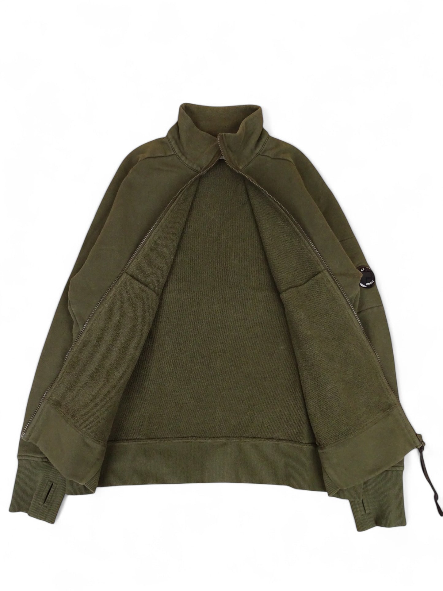 C.P. Company Veste à Fermeture Éclair pour Homme Kaki L