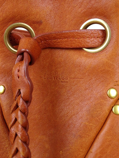 Jérôme Dreyfuss Sac Popeye Cuir Marron