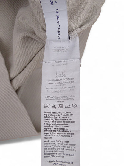 C.P. Company Pull Beige Logo Brodé L Homme